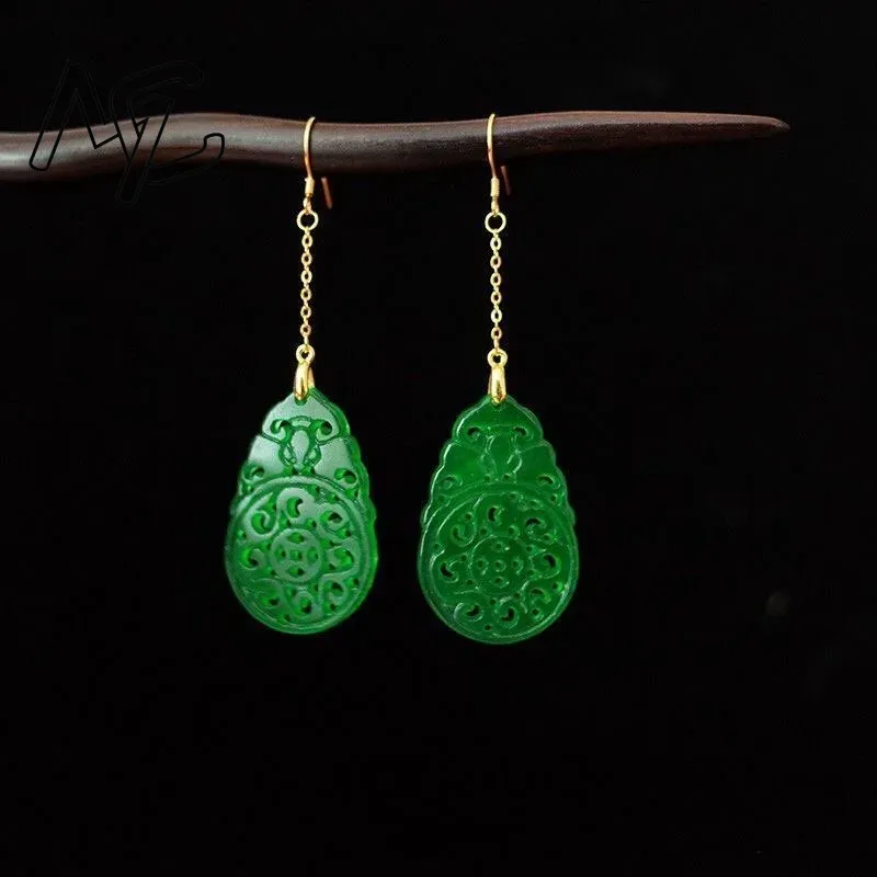 Women Accessories For Hand - 925 prata natural verde jade oco