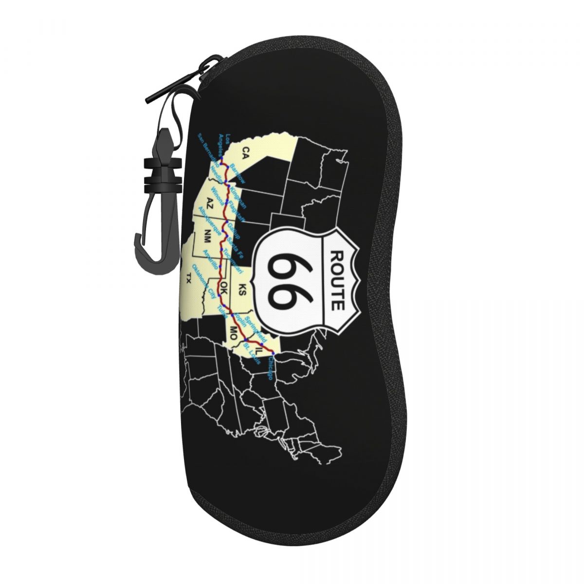 Women Accessories Usa - Personalizado rota 66 mapa escudo óculos