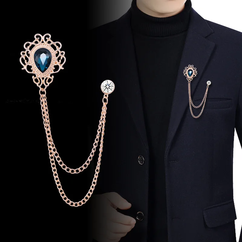 Women Accessories Jewelry - Novo vintage borla corrente strass cristal