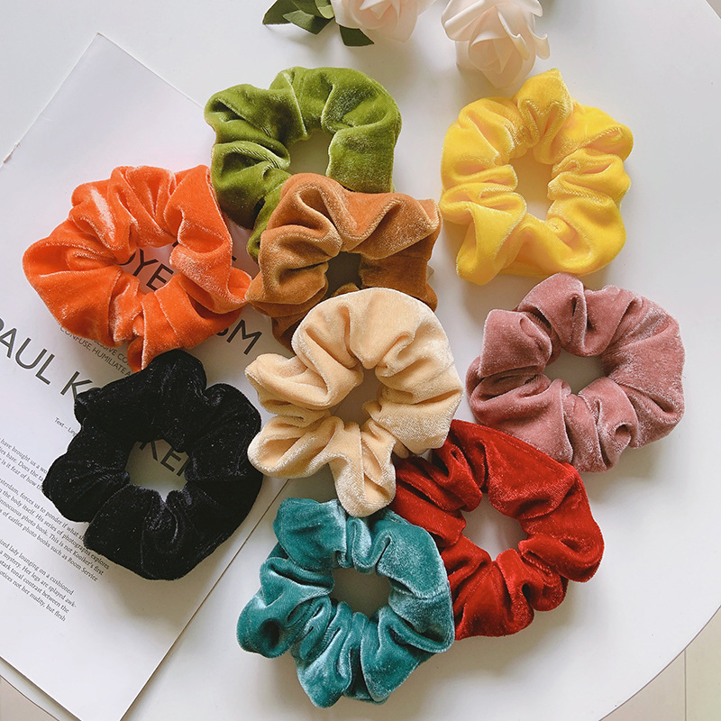 Hair Tie Velvet - Faixa elástica de cabelo para meninas,