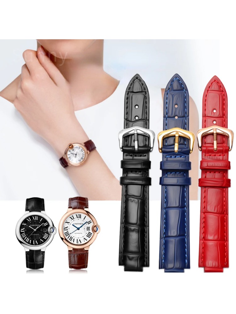 Women'S Accessories Cartier - Pulseira de relógio de couro genuíno