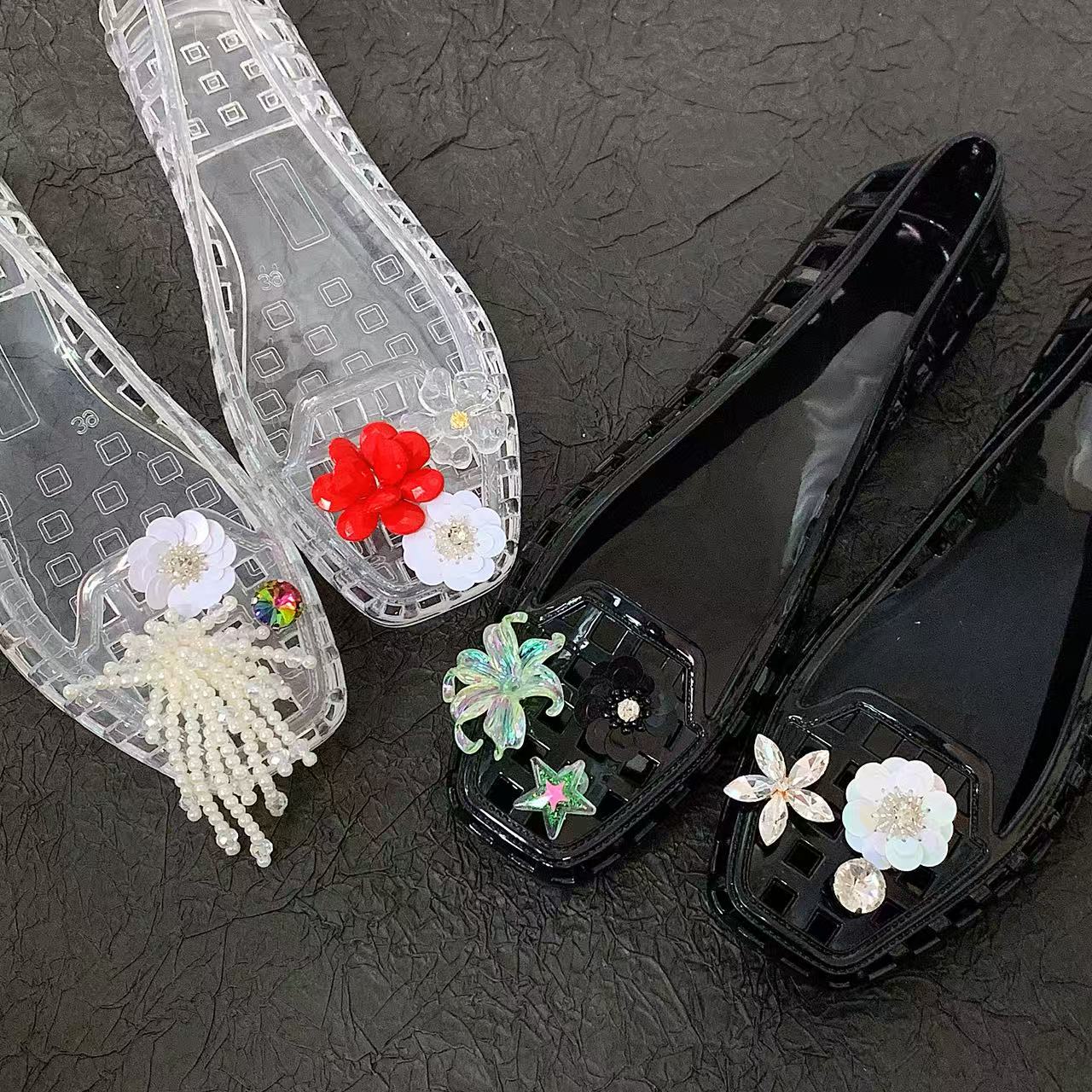 Women'S Accessories For Shoes - Sapatos de Cristal Jelly para Mulheres,