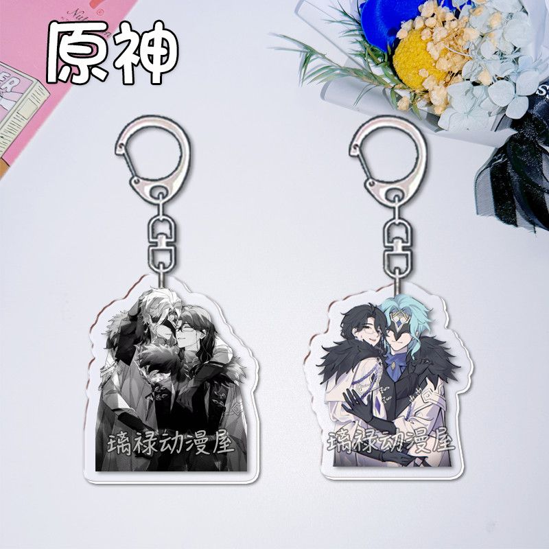 Women Accessories Jewelry - 2 peças de chaveiros Genshin Impact