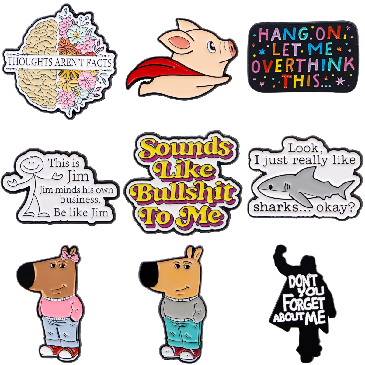 Women Accessories Quotes - Broches de tubarão fofos para mulheres,
