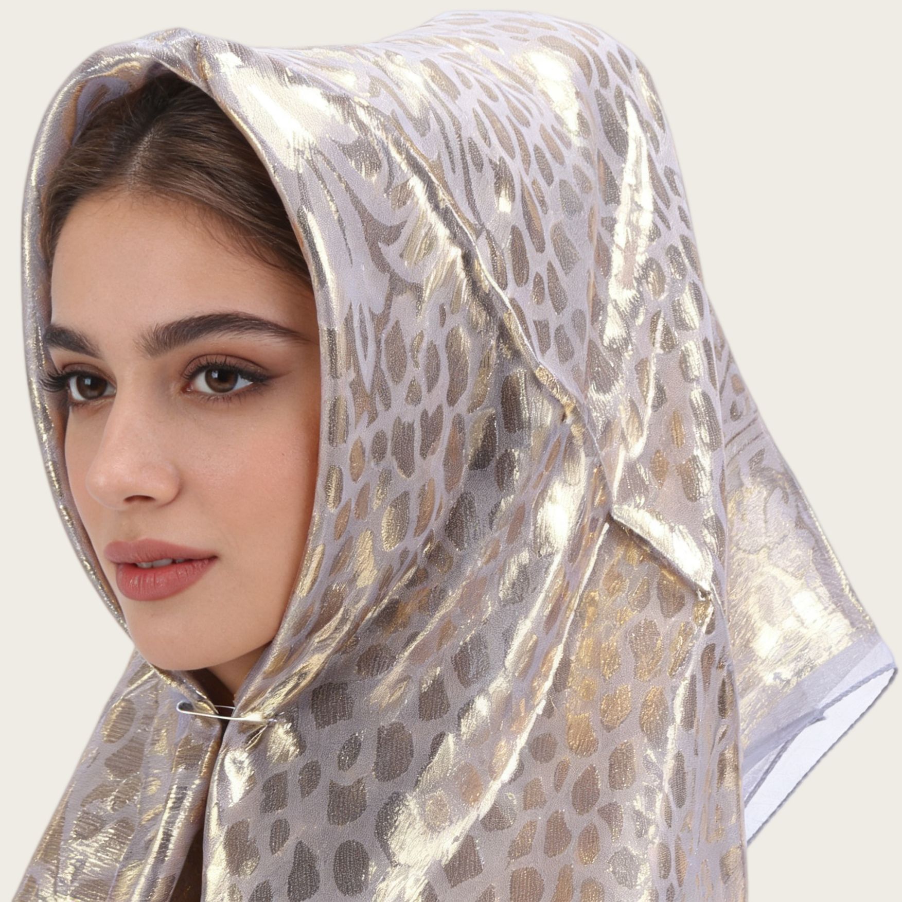 Lenço Quadrado Jacquard com Es - Women Accessories Usa avaliação e preço