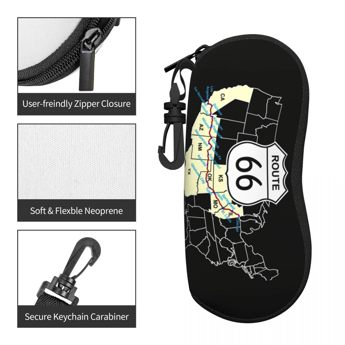 Personalizado rota 66 mapa esc - Women Accessories Usa avaliação e preço