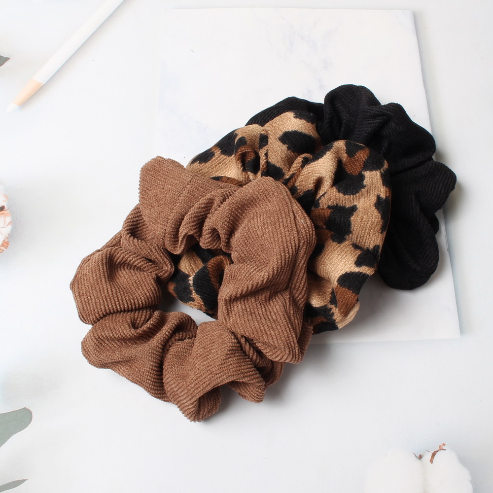 Estampa de leopardo scrunchie  - Hair Tie Velvet avaliação e preço