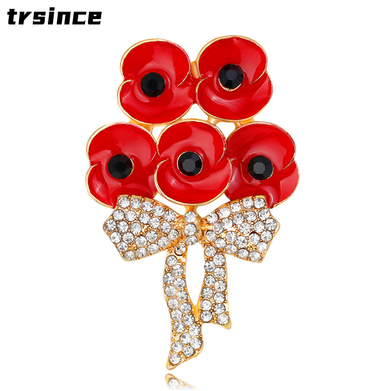 Broche de papoula de liga de z - Women'S Accessories Uk avaliação e preço