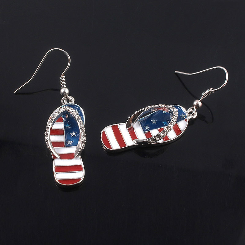 Brincos de bandeira americana, - Women Accessories Usa avaliação e preço