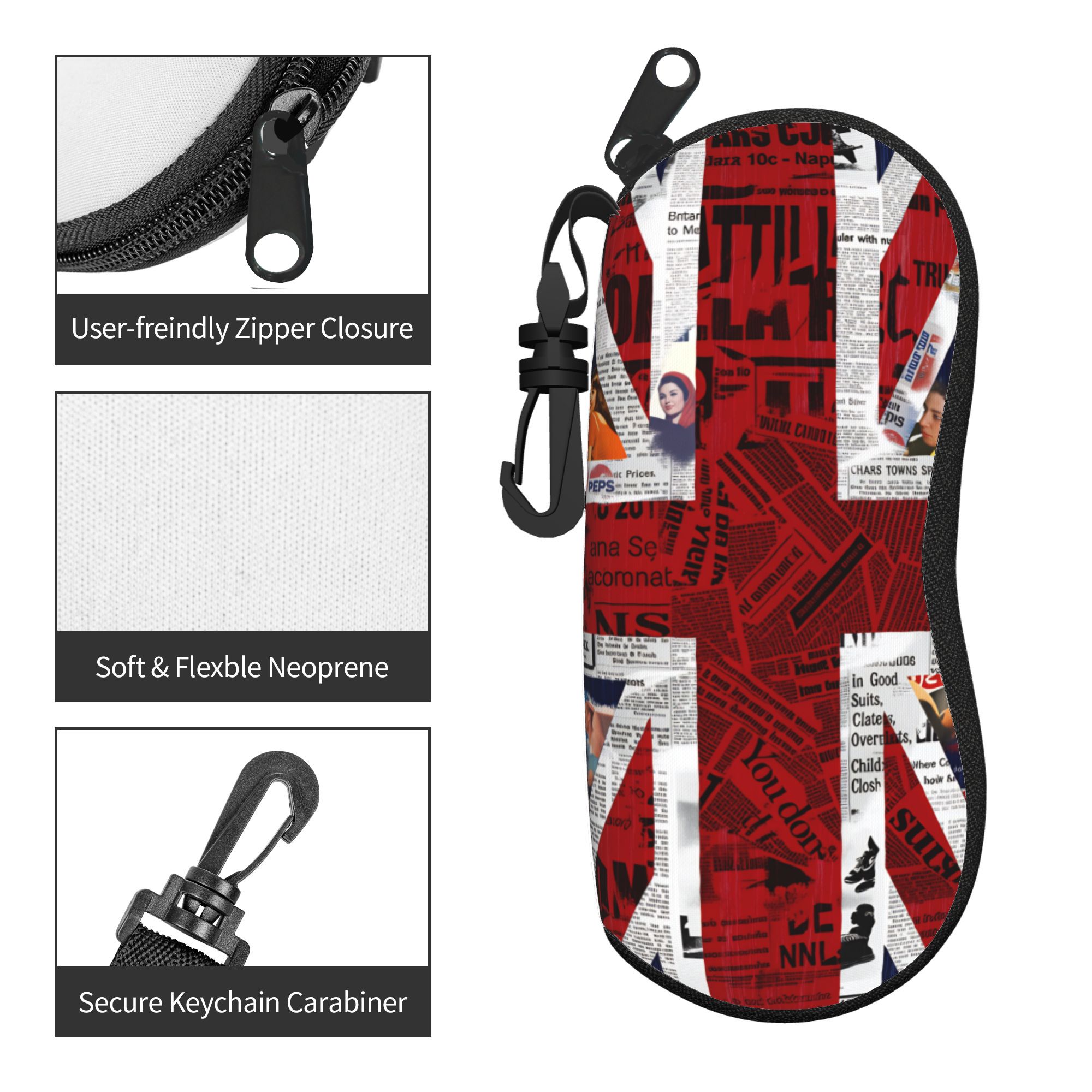 Estojo para óculos com bandeir - Women'S Accessories Uk avaliação e preço