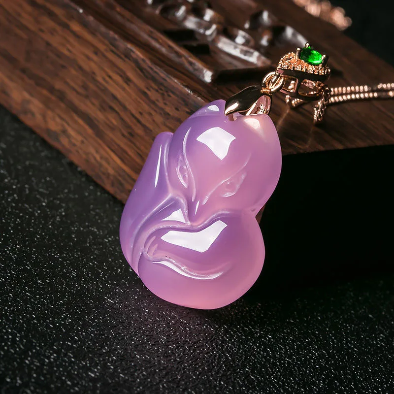 Colar pingente de ágata roxa n - Women Accessories For Hand avaliação e preço