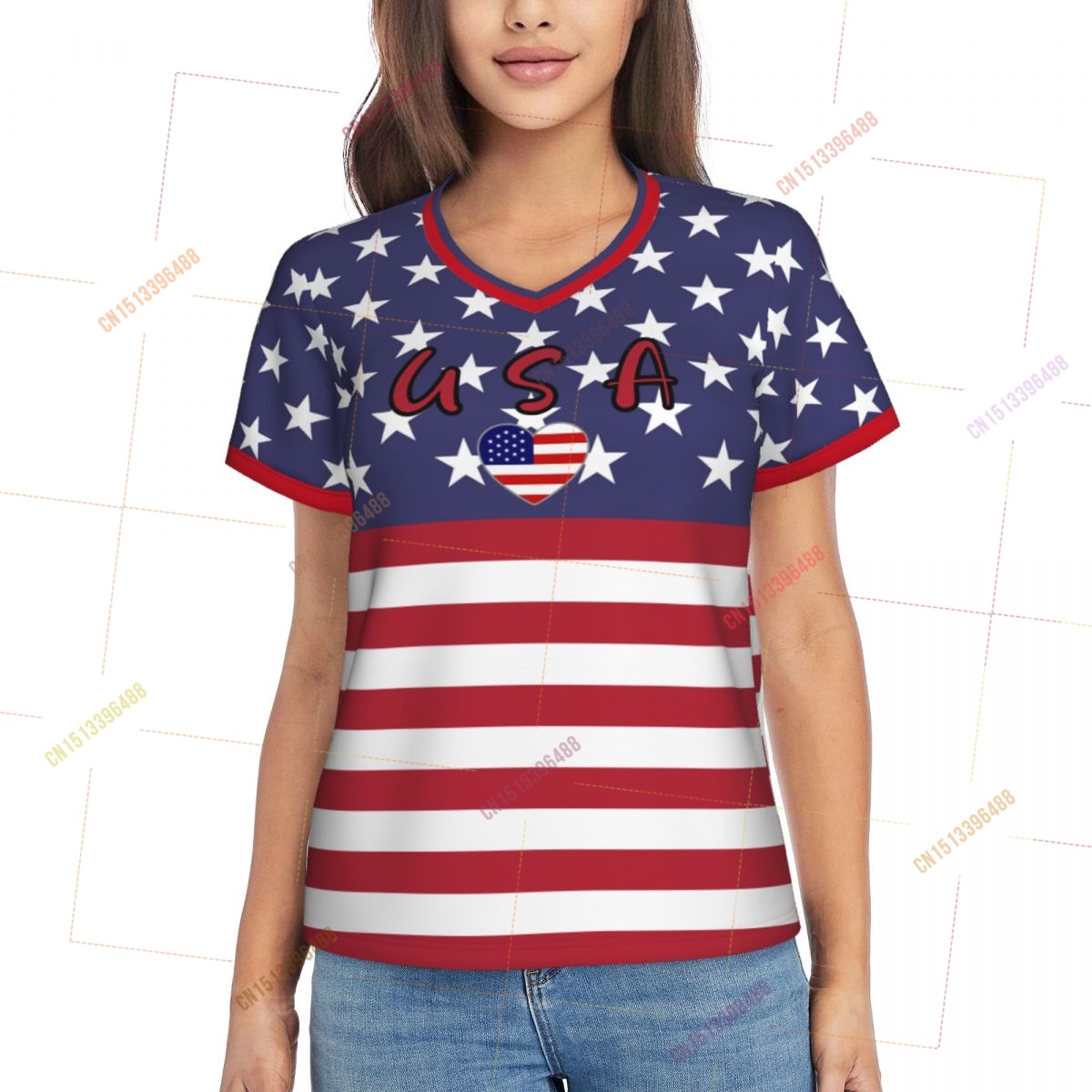 Camisetas Femininas Patriótica - Women Accessories Usa avaliação e preço