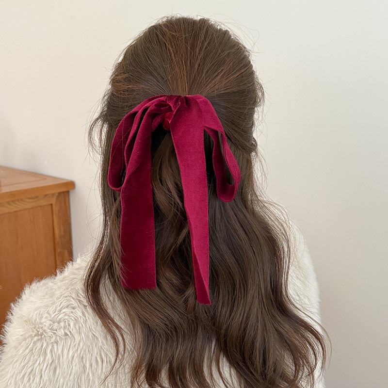 Bonito vermelho preto veludo f - Hair Tie Velvet avaliação e preço