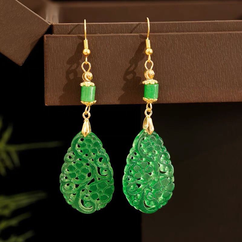 925 prata natural verde jade o - Women Accessories For Hand avaliação e preço