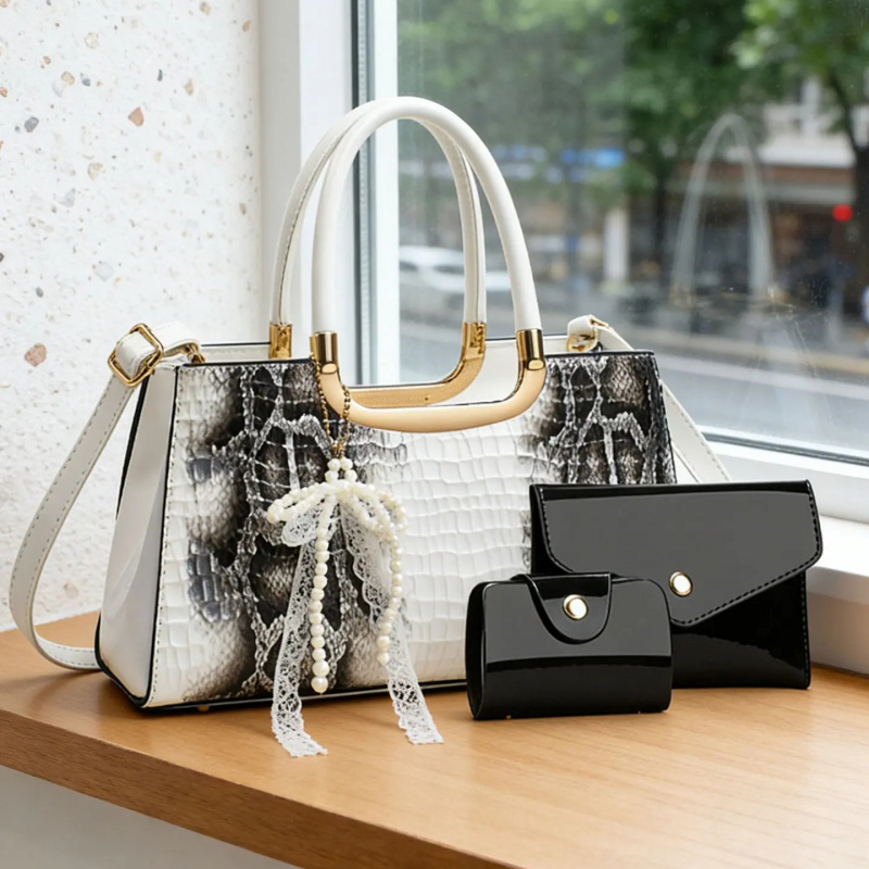 Conjunto de Bolsas Femininas,  - Women Accessories Set avaliação e preço
